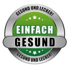 5 Star Button grün EINFACH GESUND GUL GUL