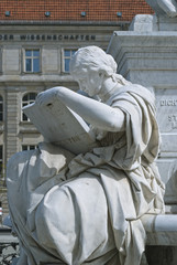Allegory of History of Schiller Monument in Berlin
