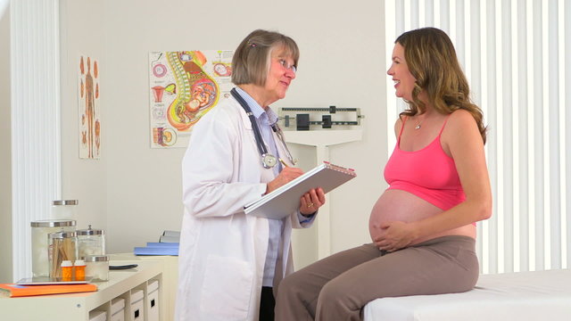 Pregnant Woman having a checkup