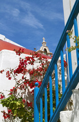 Traditional houses at Mykonos island in Greece