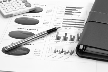 business chart showing