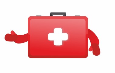 Obraz premium Happy first aid kit - isolated