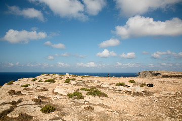 Fototapeta na wymiar Lampedusa cliffs