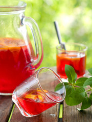 Fruit lemonade or Sangria