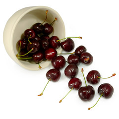 cherries in a bowl