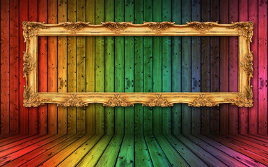colorful decorative dirty wooden background