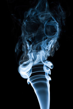 Smoke Shaped As Skull. For Anti-smoking Or Lung Cancer Campain