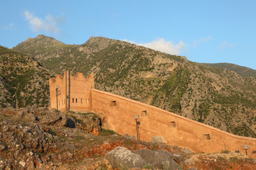 Old city wall of Chefchaouen, Morocco