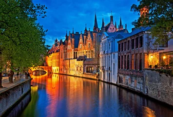 Fototapeten Brügge bei Nacht © Horváth Botond
