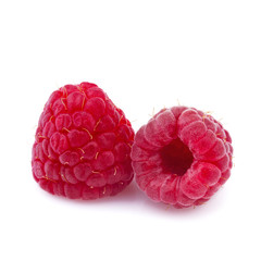 fresh raspberry in close up