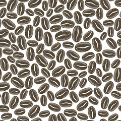 Coffee seamless background. Vector