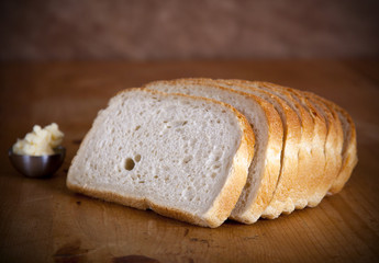 Fresh sliced bread