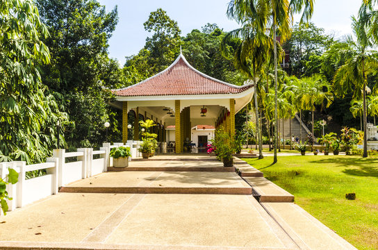 gazebo in a Buddhist monastery in the Chinese style