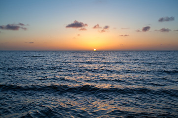 Fototapeta premium calm sunset over North sea