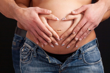 Fototapeta premium Pregnant belly