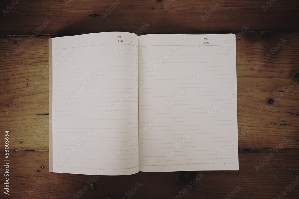 Aufkleber Notebook on table