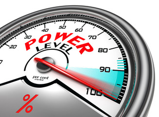 power level conceptual indicator meter