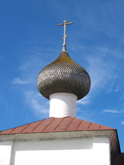 Fragment of gateway church of the Lady day of the Solovki monast