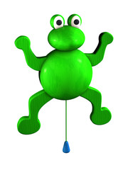 Frosch Hampelmann Holz
