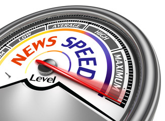 news speed conceptual meter