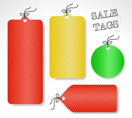 Vector sale tags (set 1)