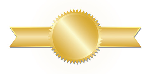 Gold award. Vector - obrazy, fototapety, plakaty