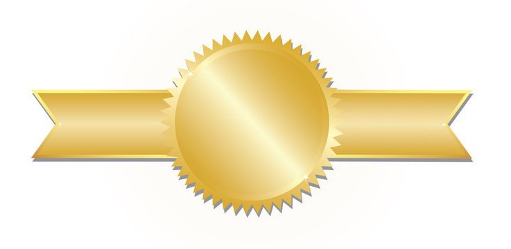 Gold award. Vector