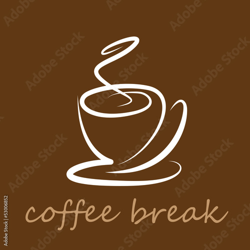  Vector Logo coffee break  Imagens e vetores de stock 