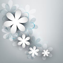 vector congratulatory background with flowers
