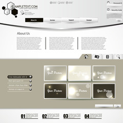 stylish website template - portfolio layout for designers 