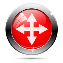 Metallic glossy icon