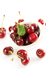 Berries ripe red cherries.