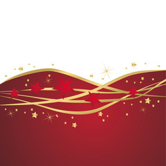 weihnachtlicher Hintergrund in rot und gold