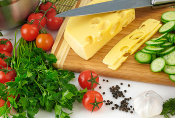 Organic vegetable background