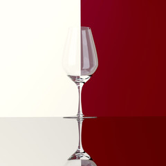 glass of red or white wine
