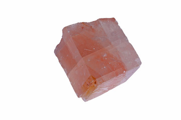 Rhombohedral crystal of calcite