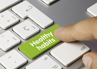 Healthy habits keyboard key
