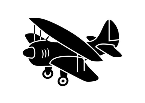 black airplane silhouette clip art preview