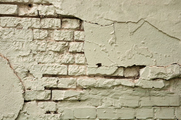 white painted brick wall ragged background