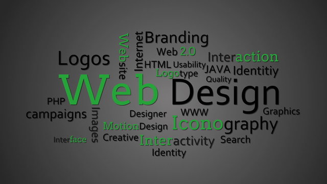 Web design terms appearing together
