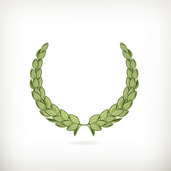 Laurel wreath, green