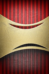 gold on red background