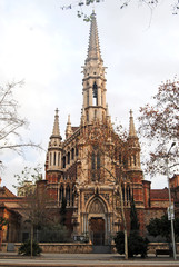 Obraz premium Iglesia de San francisco de sales. Paseo San Juan. Barcelona