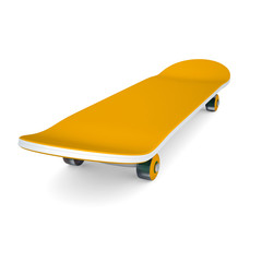 Orange skateboard © cherezoff