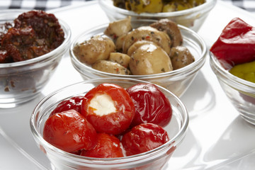 Verschiedene Antipasti