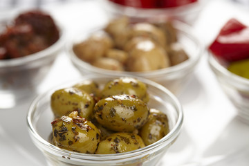 Verschiedene Antipasti