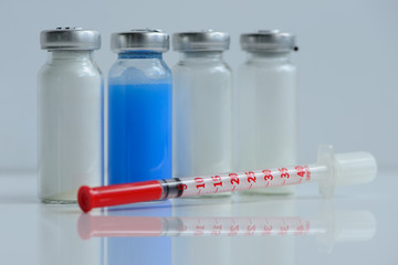 syringes and vials for injection