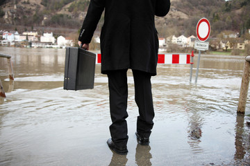 Wasser steigt hoch
