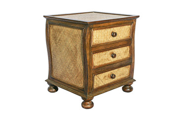 Wooden cabinet isolated