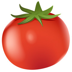 A big ripe tomato